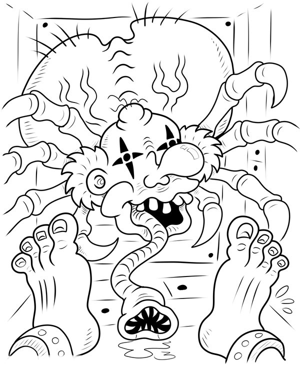 desenhos de monstros de terror para colorir