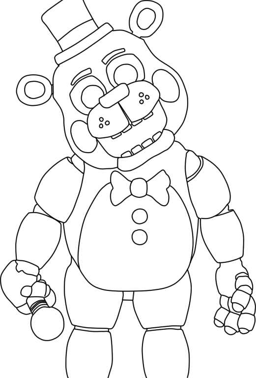 desenhos do jogo Five Nights at Freddy s para colorir