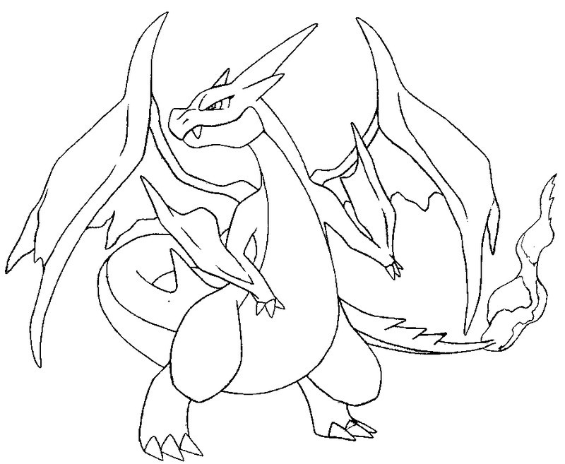 desenhos do pokemon charizard para colorir