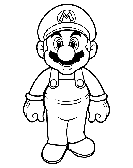 desenhos do super mario para colorir