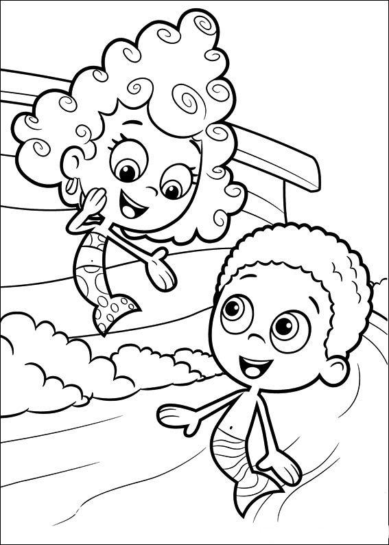 desenhos dos bubble guppies para colorir