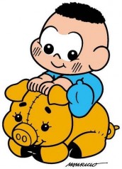 desenhos para colorir Cascão baby 01