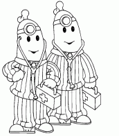desenhos para colorir banana de pijamas