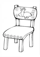 desenhos para colorir cadeira
