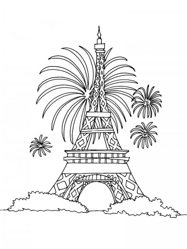 desenhos para colorir da torre eifel