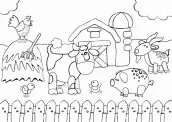 desenhos para colorir de animais da fazenda