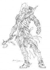 desenhos para colorir de assassin's creed