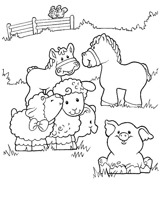 desenhos para colorir de bichos da fazenda