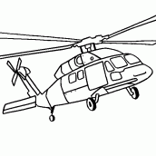 desenhos para colorir de helicoptero