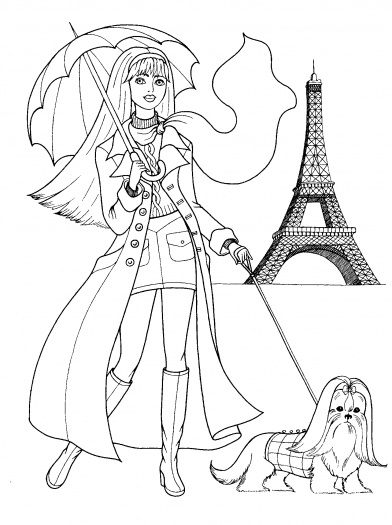 desenhos para colorir de paris