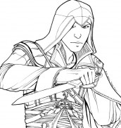 desenhos para colorir do assassins creed 3