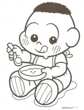 desenhos para colorir do cascao baby