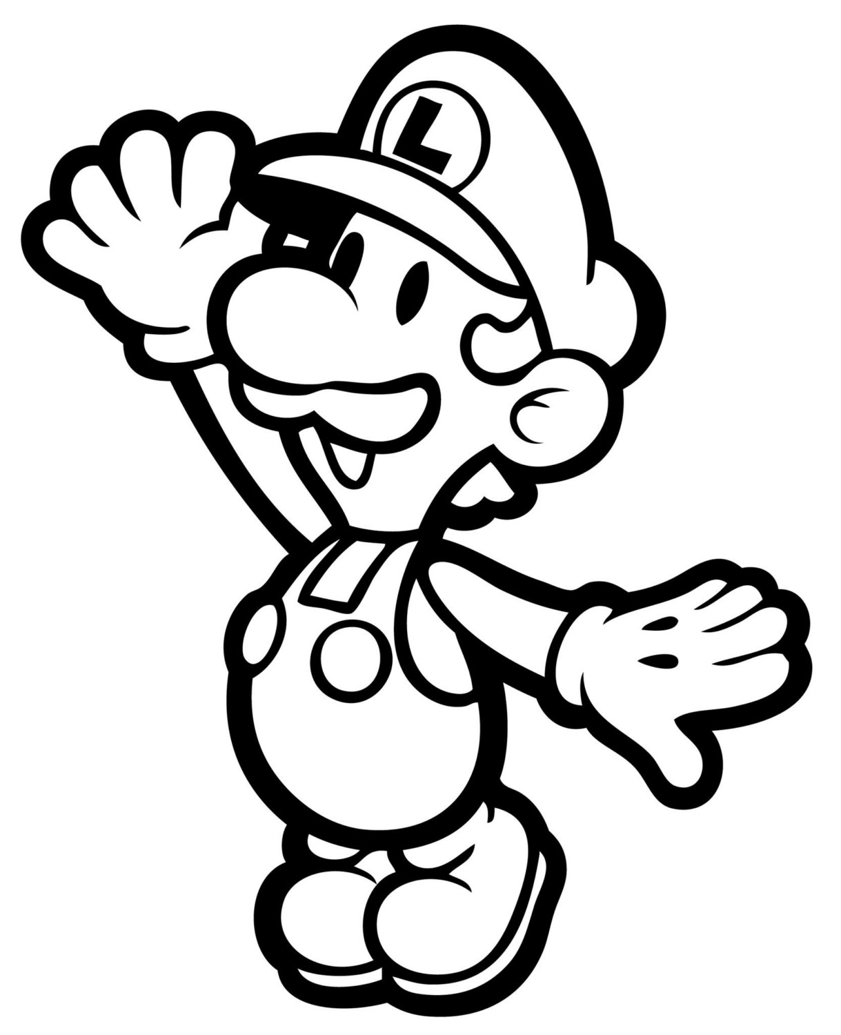 desenhos para colorir do luigi