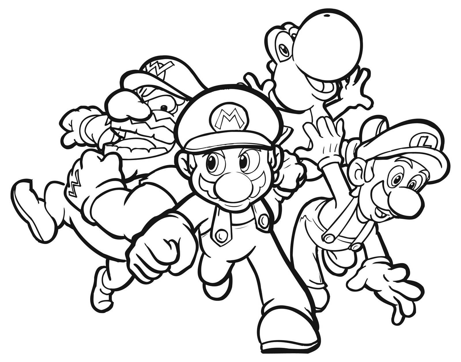 desenhos para colorir do super mario