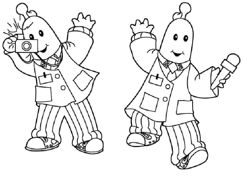 desenhos para colorir dos bananas de pijamas