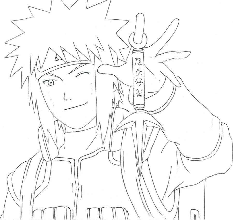 desenhos para colorir hokage