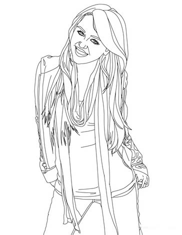 desenhos para colorir miley cyrus