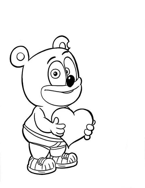 desenhos para colorir online gummy bear