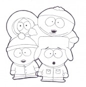 desenhos para colorir south park