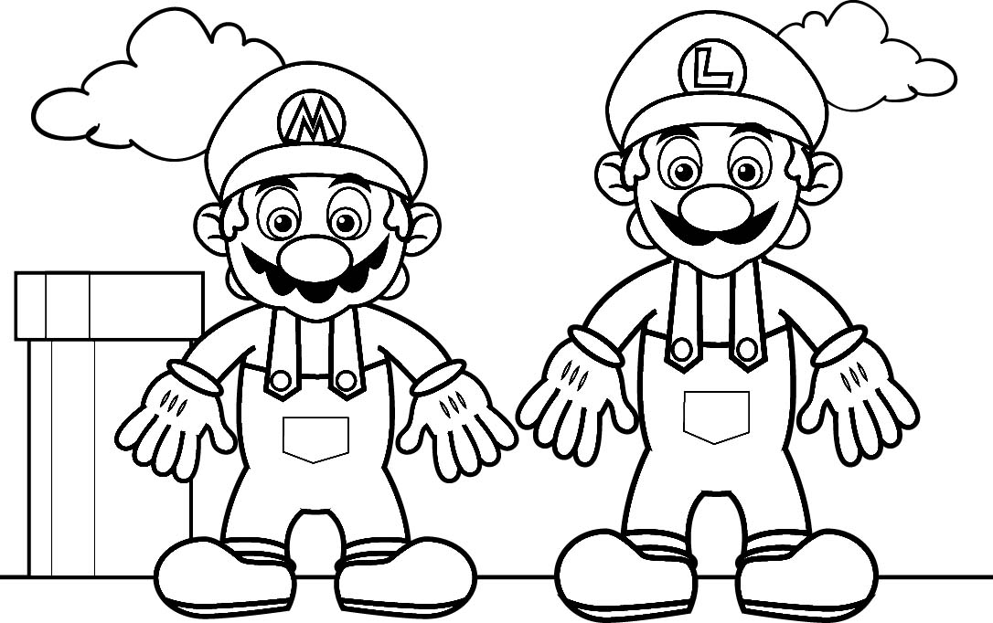 desenhos para colorir super mario bros