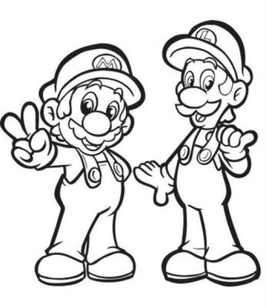 desenhos para colorir super mario