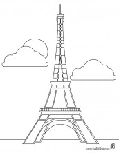 desenhos para colorir torre eiffel