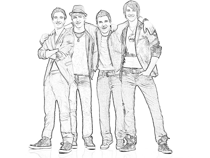 desenhos para imprimir big time rush