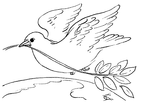 desenhos para imprimir e pintar pomba da paz