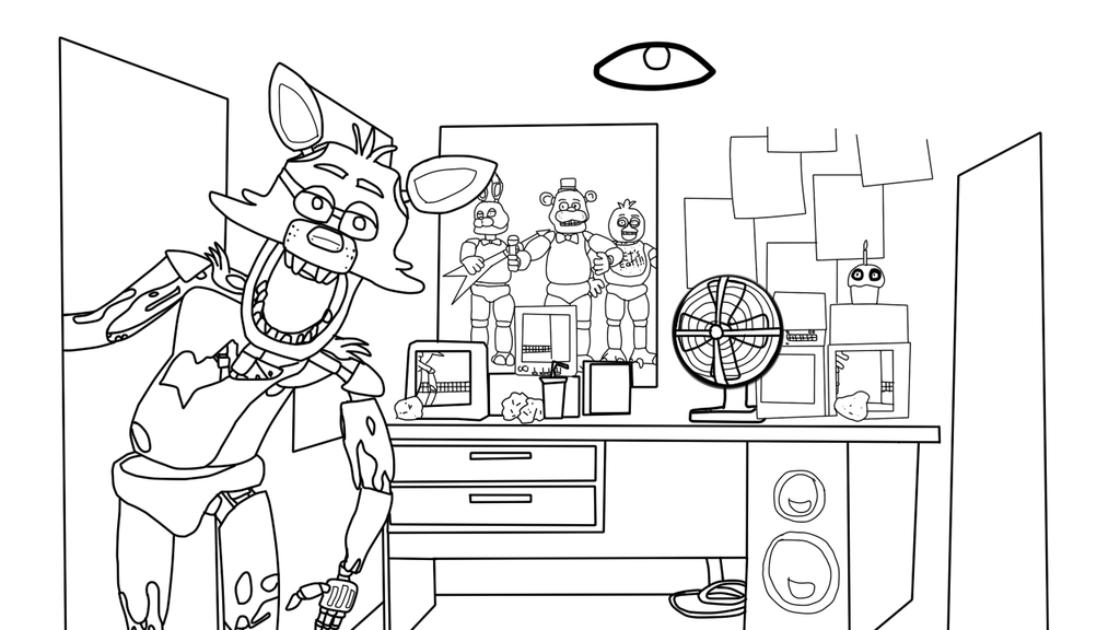 desenhos para pintar Five Nights at Freddy s