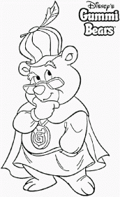 desenhos para pintar do gummy bear