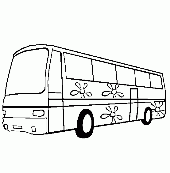 desenhos para pintar onibus escolar