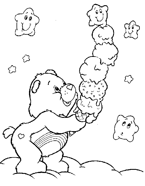 desenhos para pintar ursinhos carinhosos
