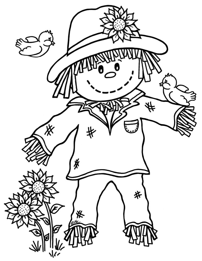 Espantalho Para Colorir Imprimir Desenhos Images And Photos Finder