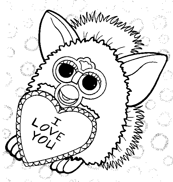 furby boom para colorir