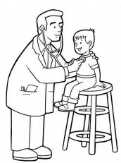 imagens de medico pediatra para colorir