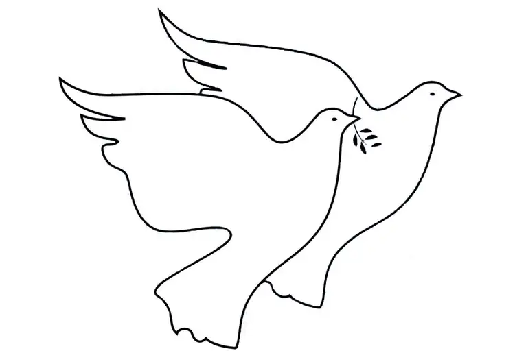 imagens para colorir pomba da paz