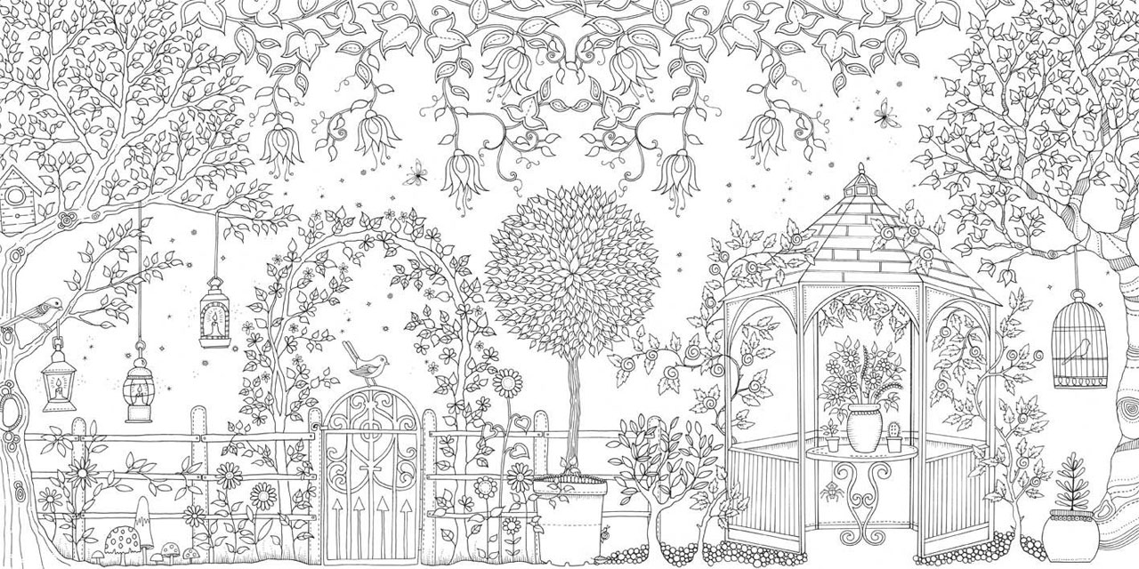 jardim secreto livro de colorir