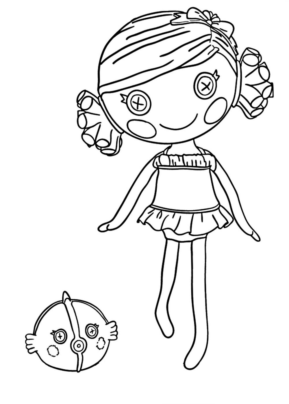 lalaloopsy para colorir