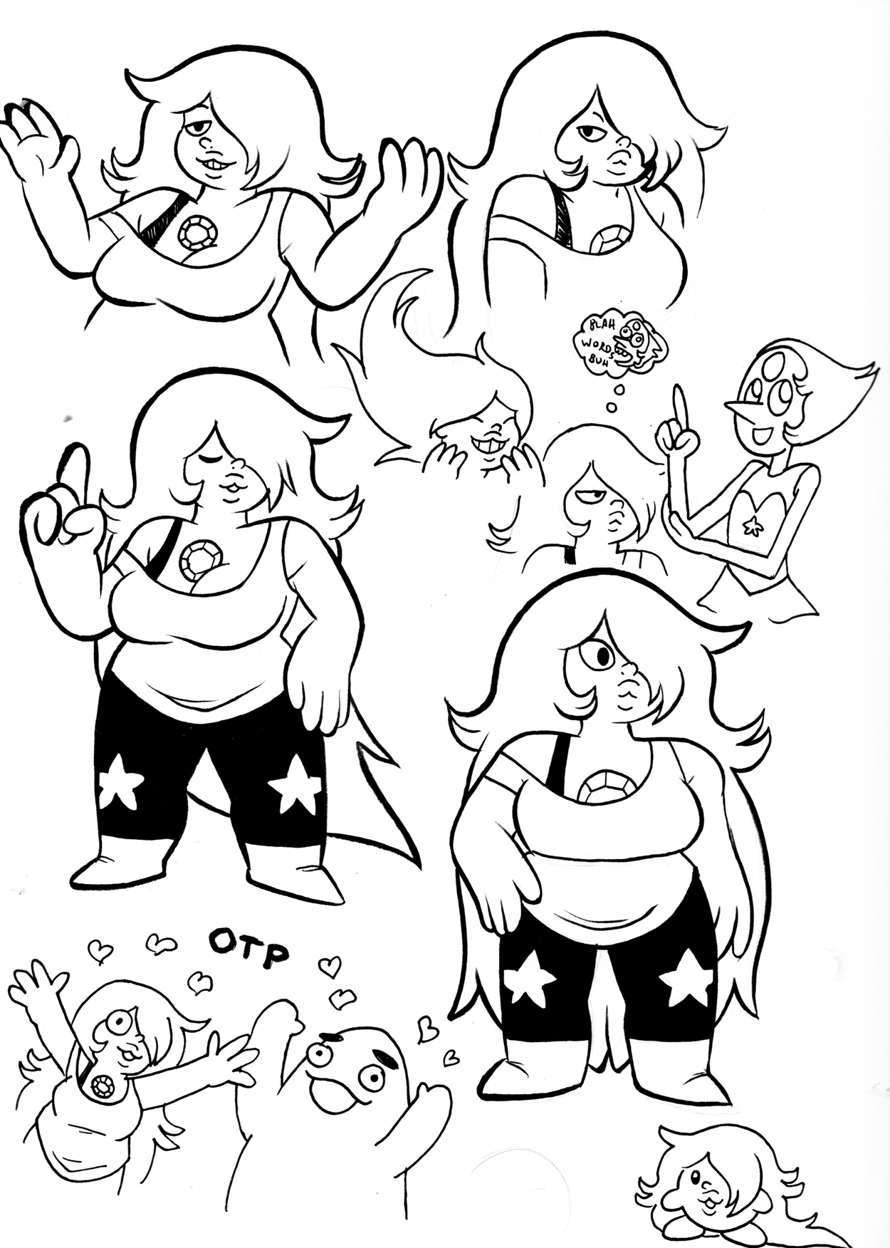 steven universo para pintar e imprimir