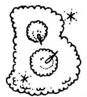 alfabeto para pintar em tecido - desenohs para colorir letra b