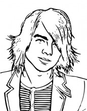 camp rock desenhos para colorir