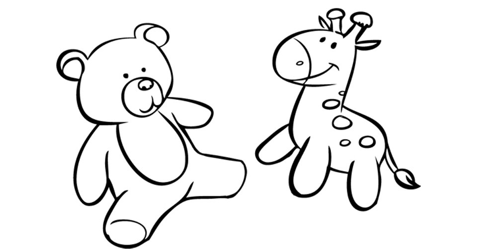 desenhos de bichos de pelucia para colorir