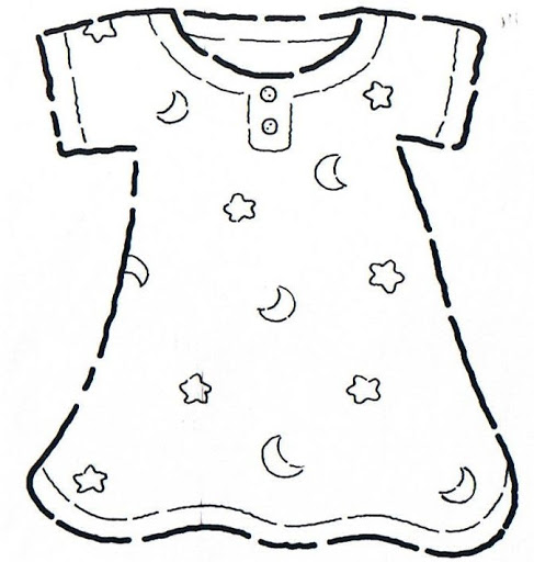 desenhos de roupas de bebe para colorir