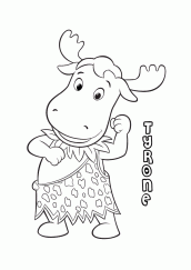 desenhos de tyrone backyardigans para colorir