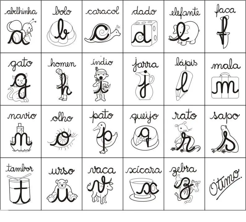 desenhos do abecedario para colorir