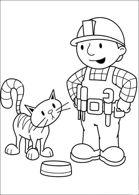 desenhos para colorir bob construtor