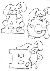desenhos para colorir do abecedario 1