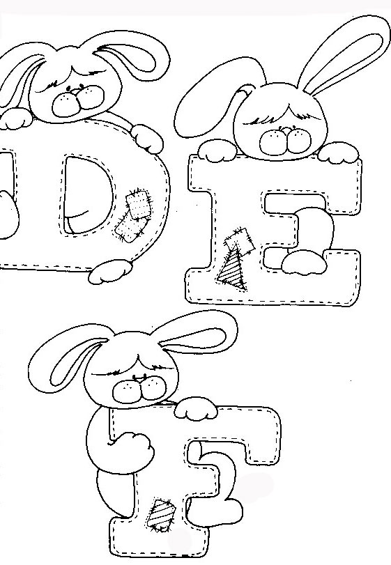 desenhos para colorir do abecedario 2