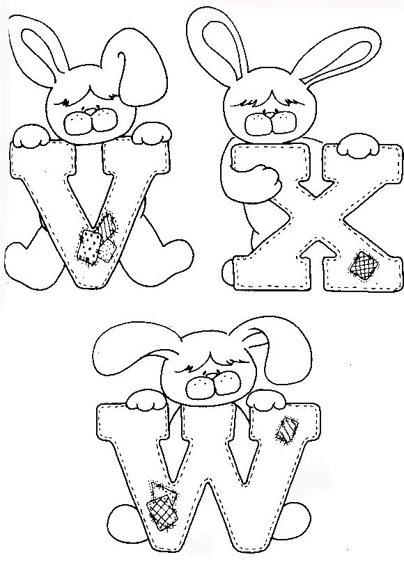 desenhos para colorir do abecedario 7