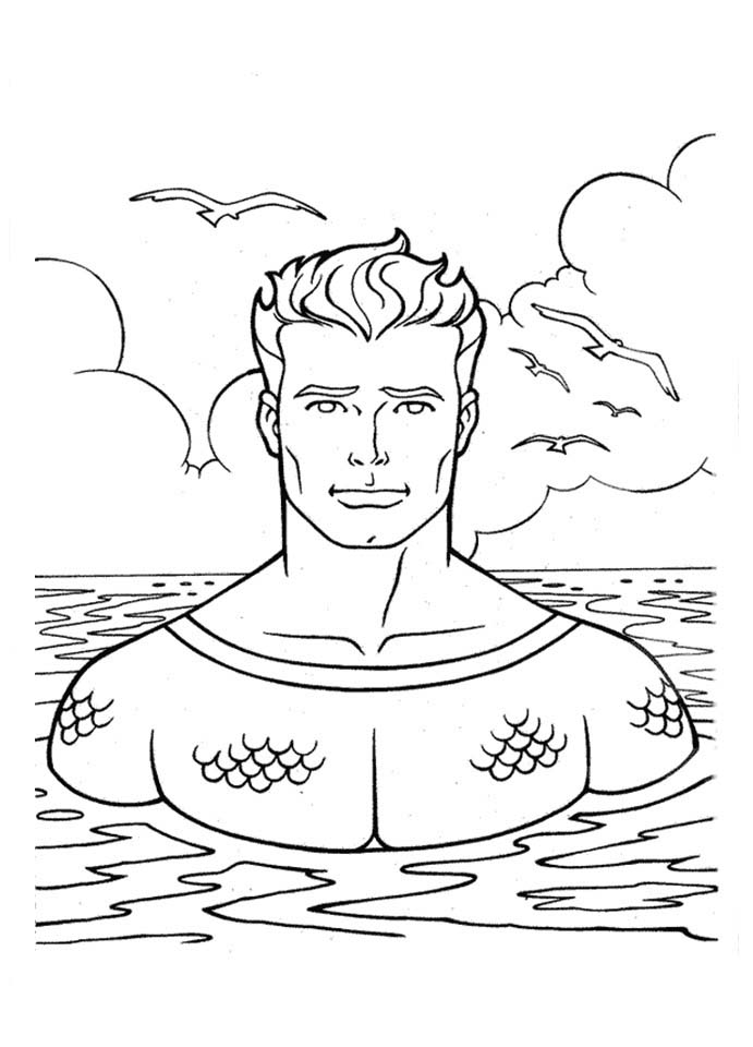 desenhos para colorir do aquaman